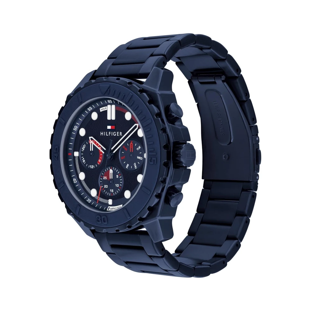 Tommy Hilfiger Morgan Quartz Analog with Blue Dial Blue Stainless Steel Strap Watch for Men - TH1710691 - Image 2