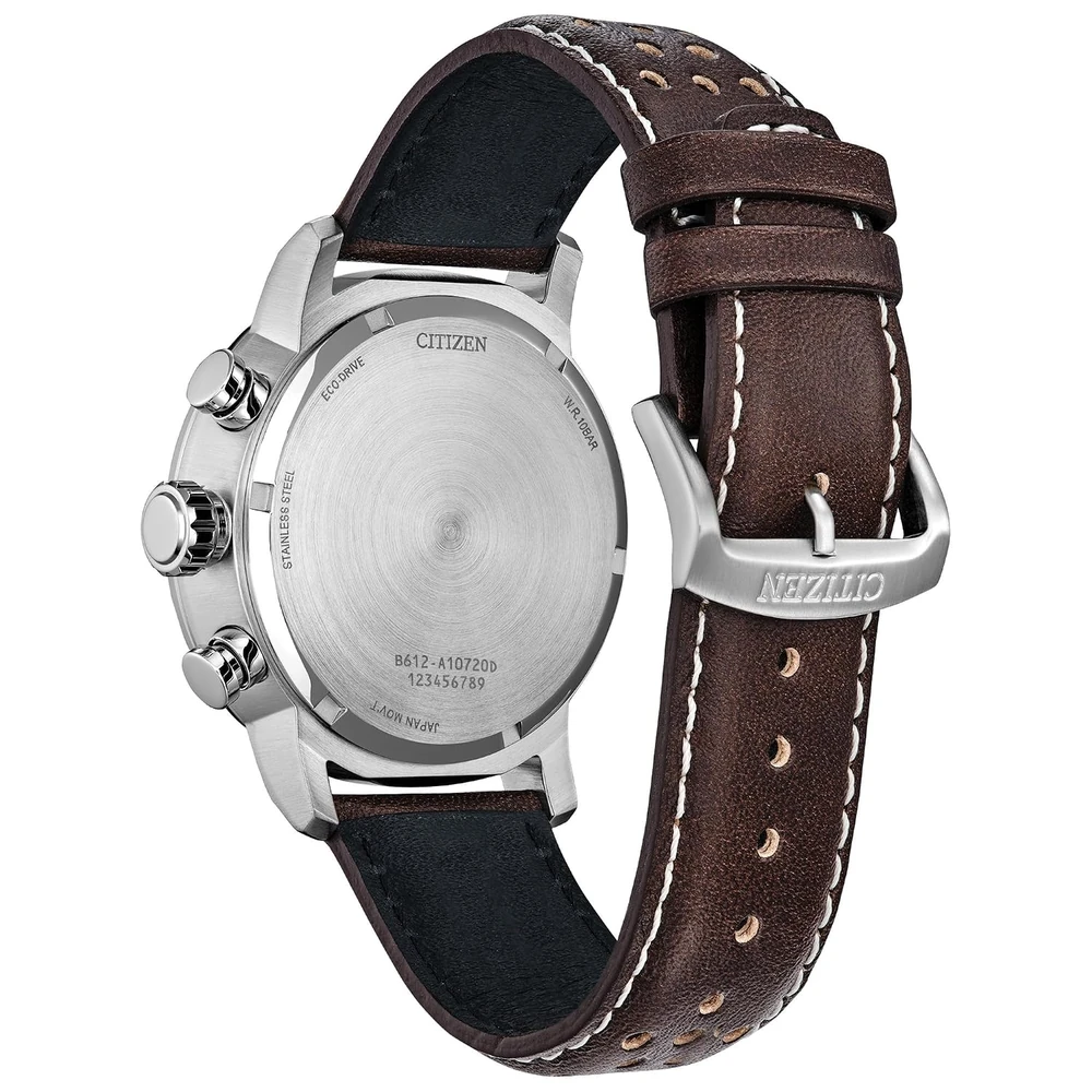 Citizen Men's Eco-Drive Weekender Brycen Chronograph Watch Stainless Steel Case - Image 3