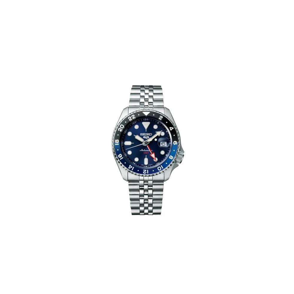 Seiko 5 Sports Blueberry GMT SKX RE-Interpretation Analog Stainless Steel Watch for Men - SSK003K1 (Blue Dial & Silver Colored Strap) - Image 2