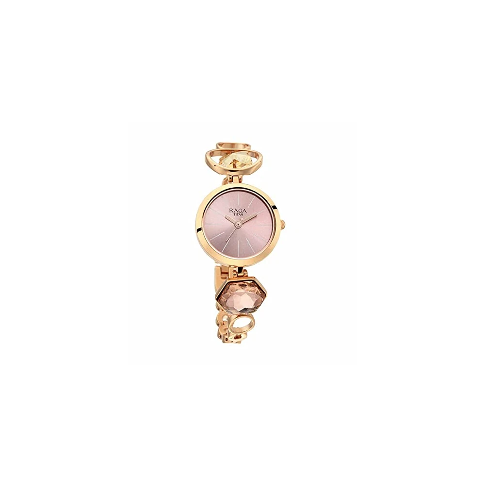 Titan Raga Women's Grace Watch: Mother of Pearl Dial & Ornate Bracelet-NS2606WM09 - Image 2