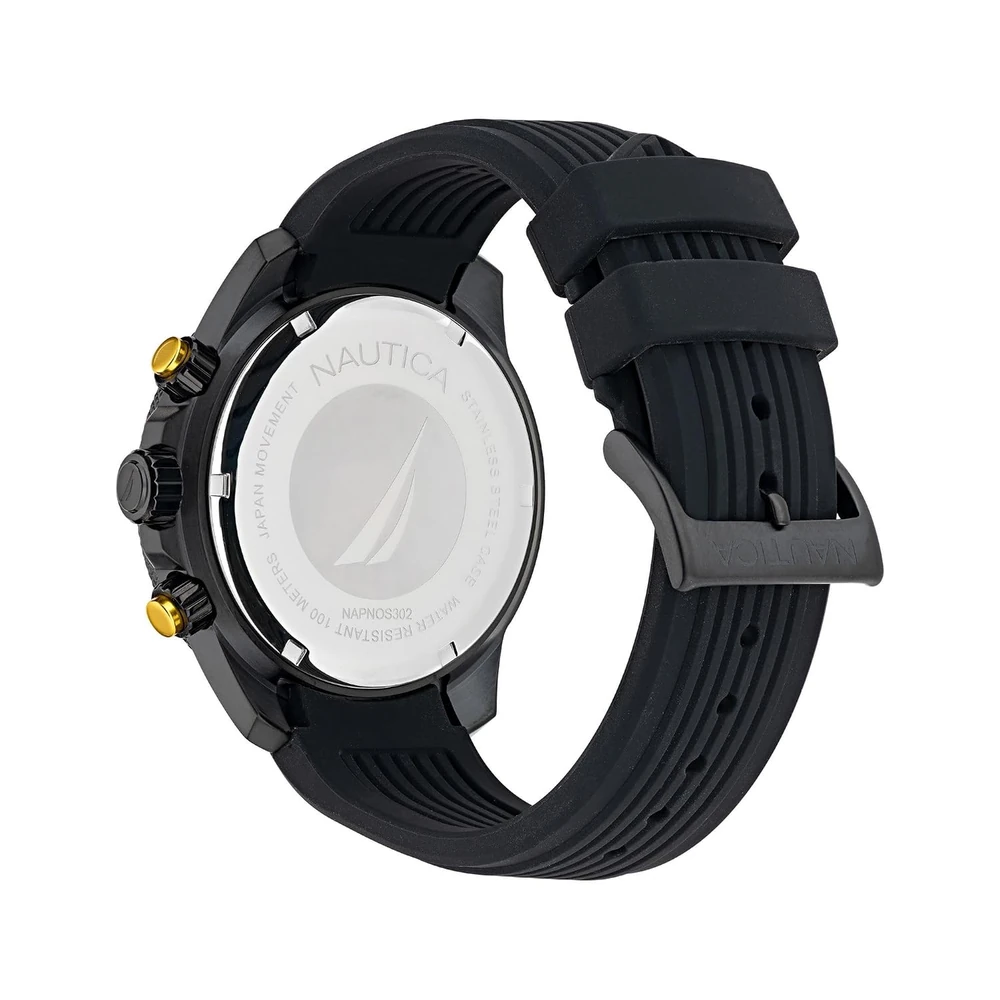 Nautica ONE Men Black Round Dial Analog Watch - NAPNOS302 - Image 3