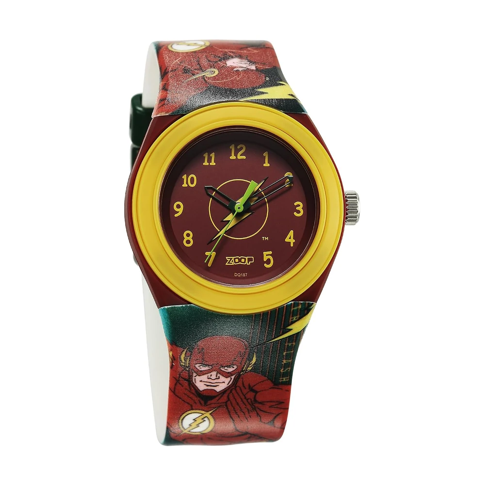 Zoop Justice League Flash Analog Watch with Red Dial & Black Strap for Boys Kids, from House of Titan - C4048PP55 - Image 2