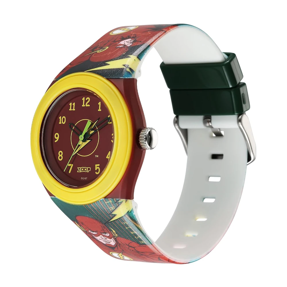 Zoop Justice League Flash Analog Watch with Red Dial & Black Strap for Boys Kids, from House of Titan - C4048PP55 - Image 3