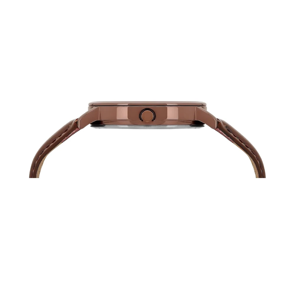 Helix Brown Round Dial Analog Men's Watch - TW053HG14T - Image 3