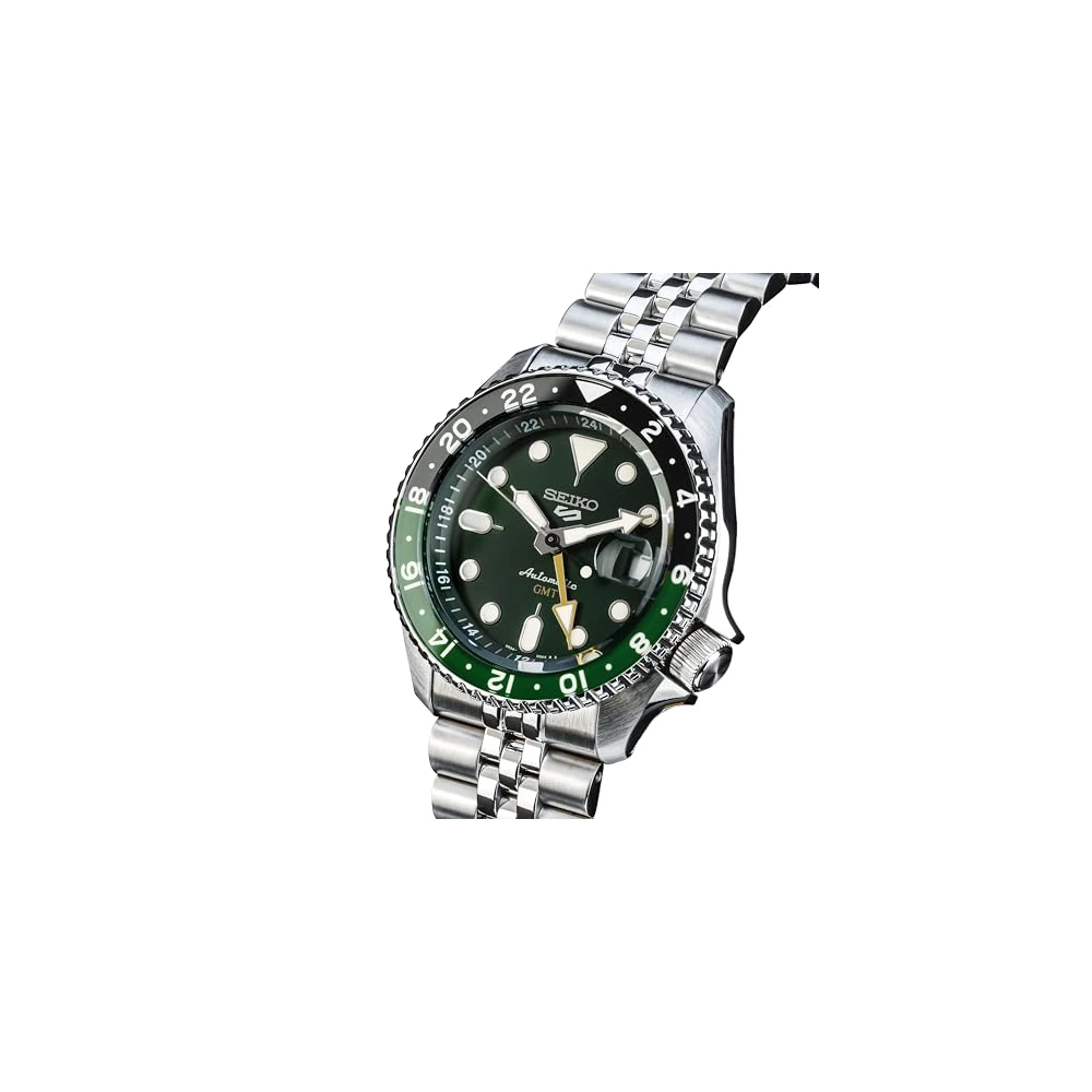 Seiko 5 Sports SKX GMT Bi-Colour Green - SSK035K1 - Image 3