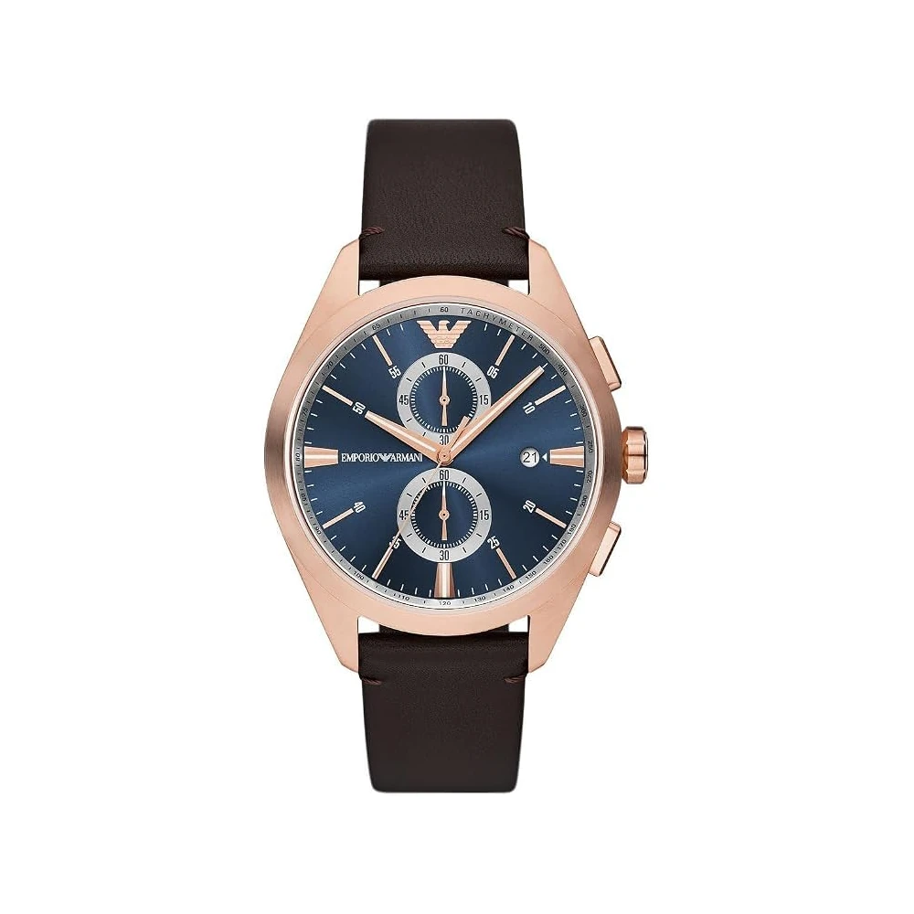 Emporio Armani Men Leather Straps Analogue Watch AR11554