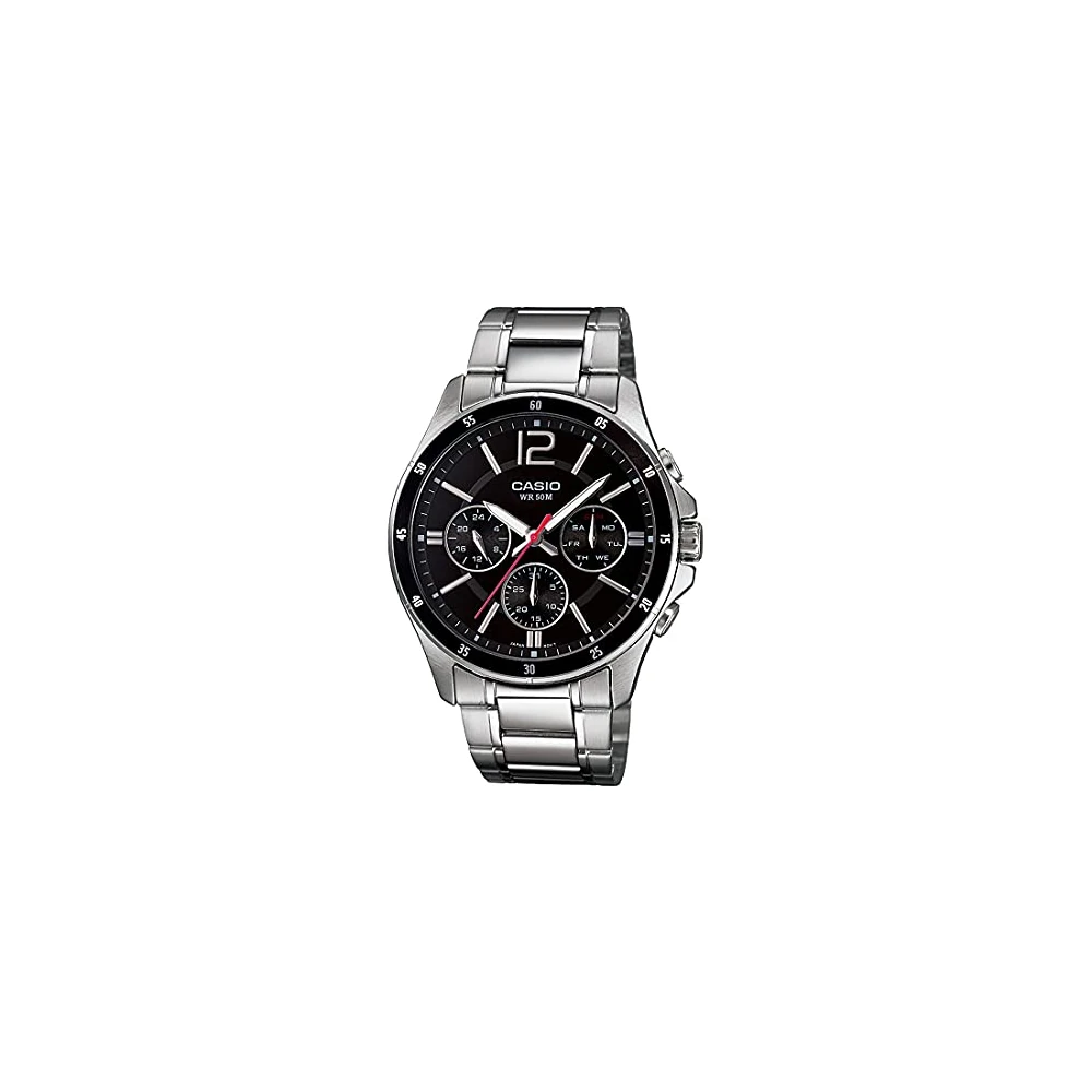 Casio Analog Black Dial Men's Watch - MTP-1374D-1AVDF (A832) - Image 2