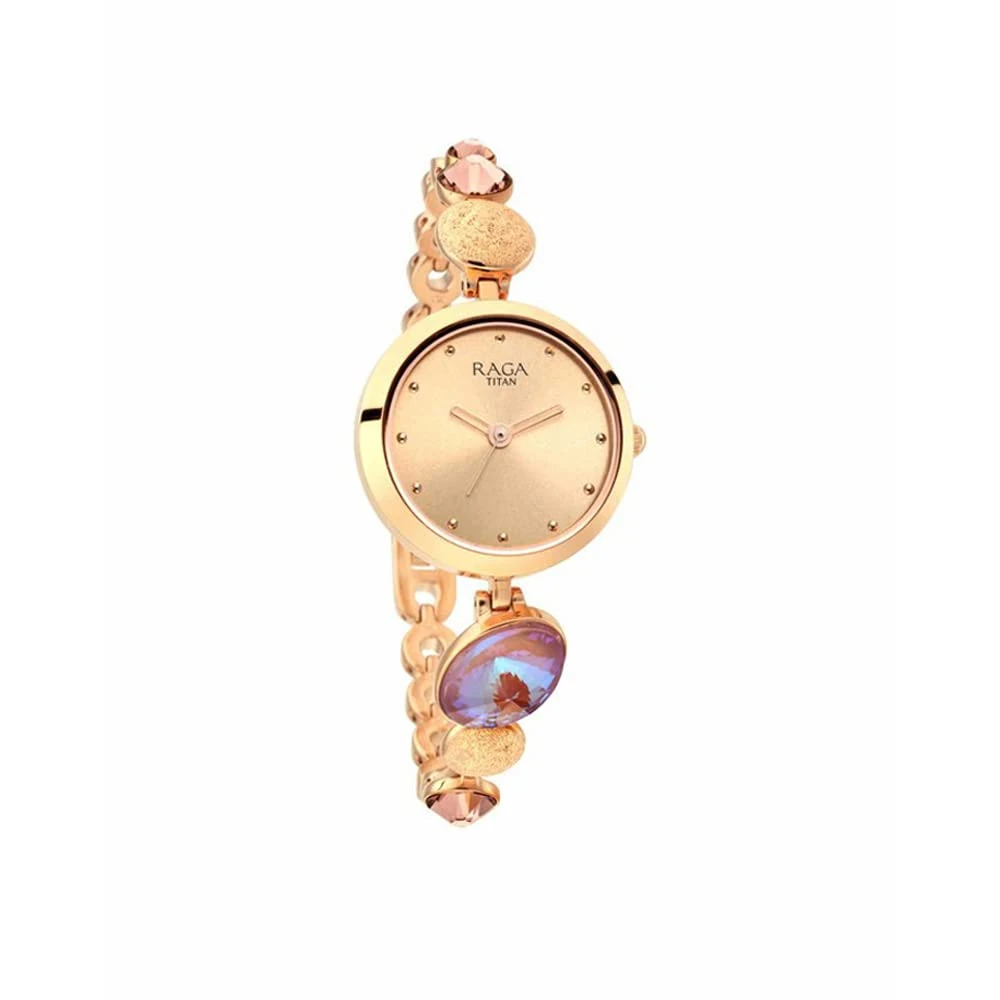 Titan Raga Women's Charm: Elegant Mother of Pearl Dial with Ornate Strap Watch-NS2606WM08 - Image 2