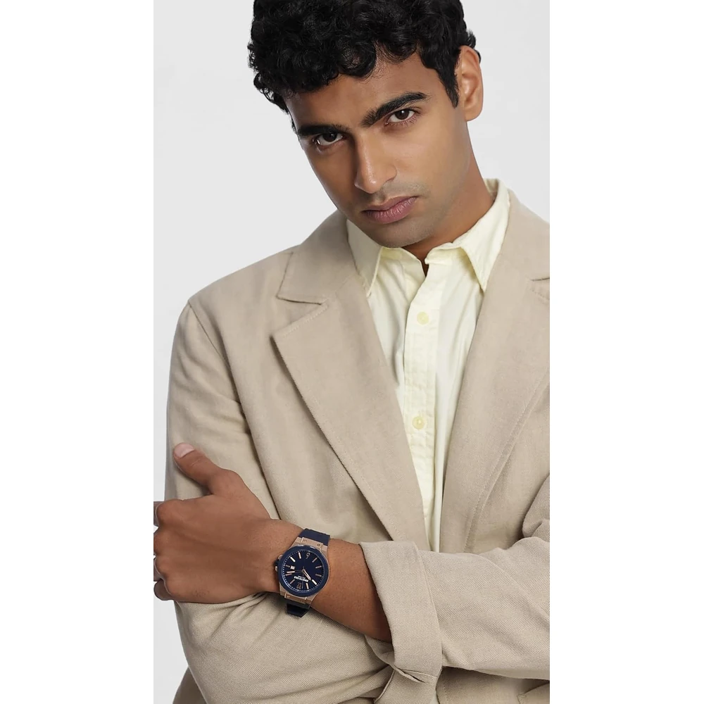 Kenneth Cole Quartz Analog with Date Blue Dial Blue Silicone Strap Watch for Men - KCWGN0034403MN - Image 2
