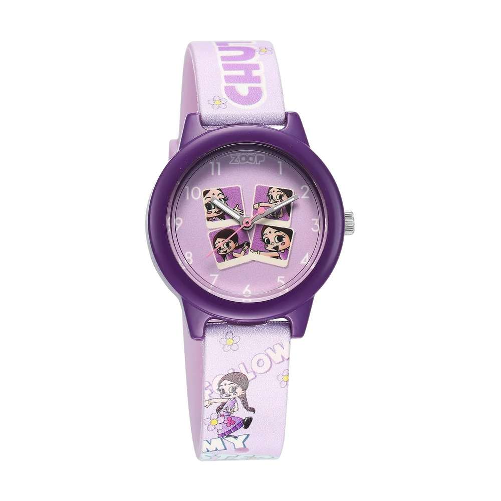 Zoop Chhota Bheem Analog Watch with Purple Dial & Purple Strap for Boys Girls Kids, from House of Titan - 16042PP02FW - Image 2