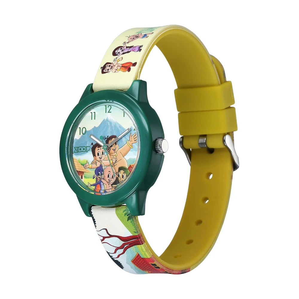 Zoop Chhota Bheem Analog Watch with Multicoloured Dial & Yellow Strap for Boys Girls Kids, from House of Titan - 16042PP04FW - Image 3