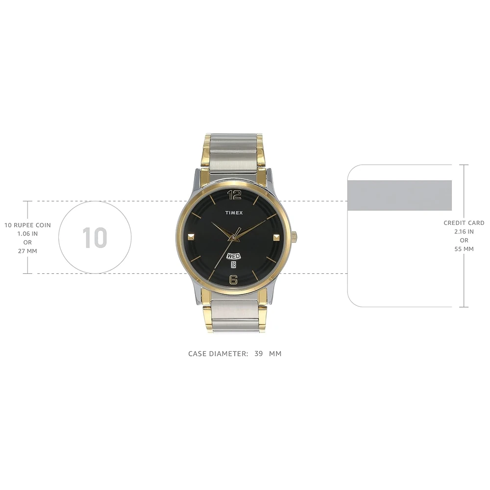 TIMEX Classics Analog Watch for Men with Round Dial & Water Resistant Man's Wrist Watches - Image 3