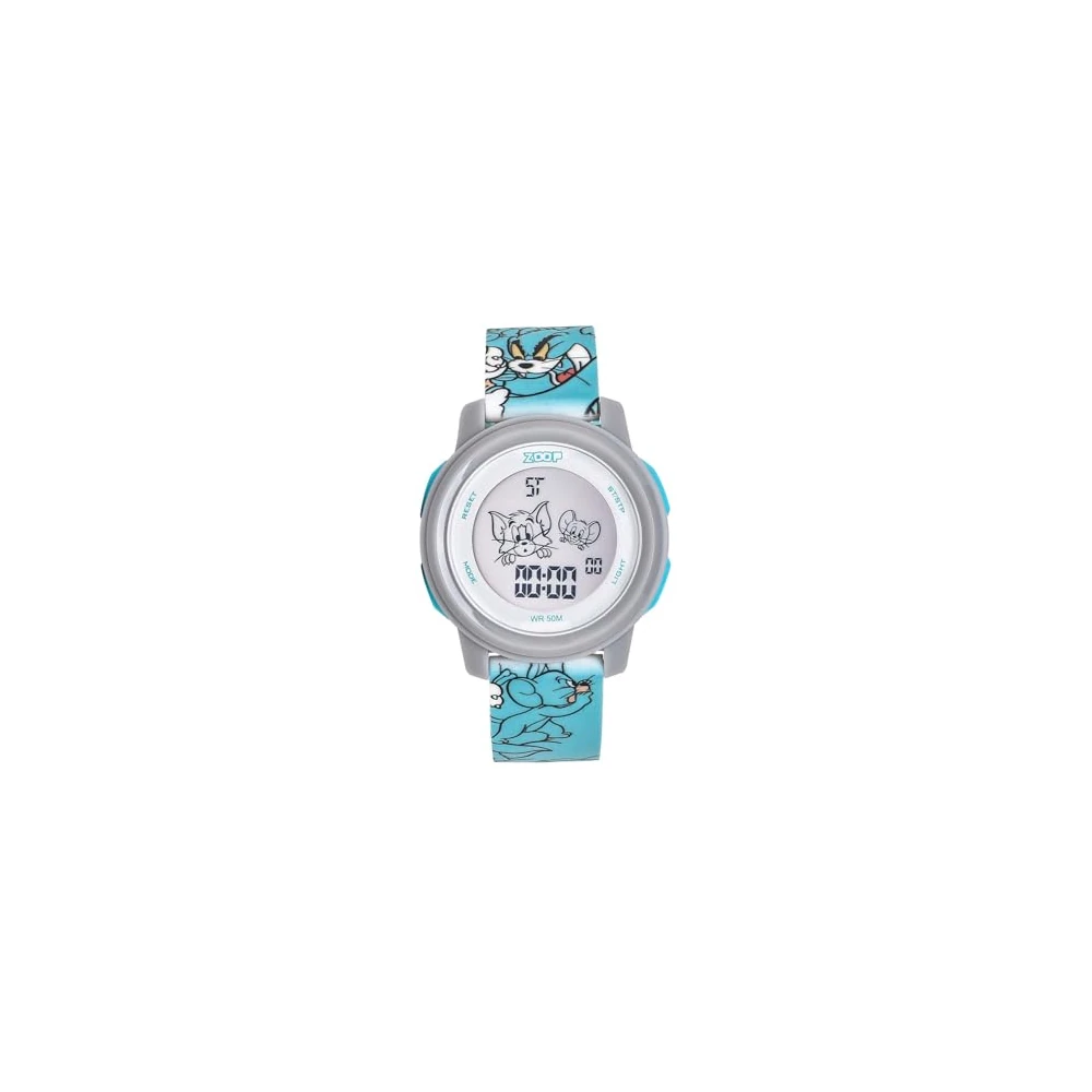 Zoop Tom & Jerry Digital Watch with Green Case and Green Multi Color Strap for Boys Girls Kids, from House of Titan - 16043PP05 - Image 2