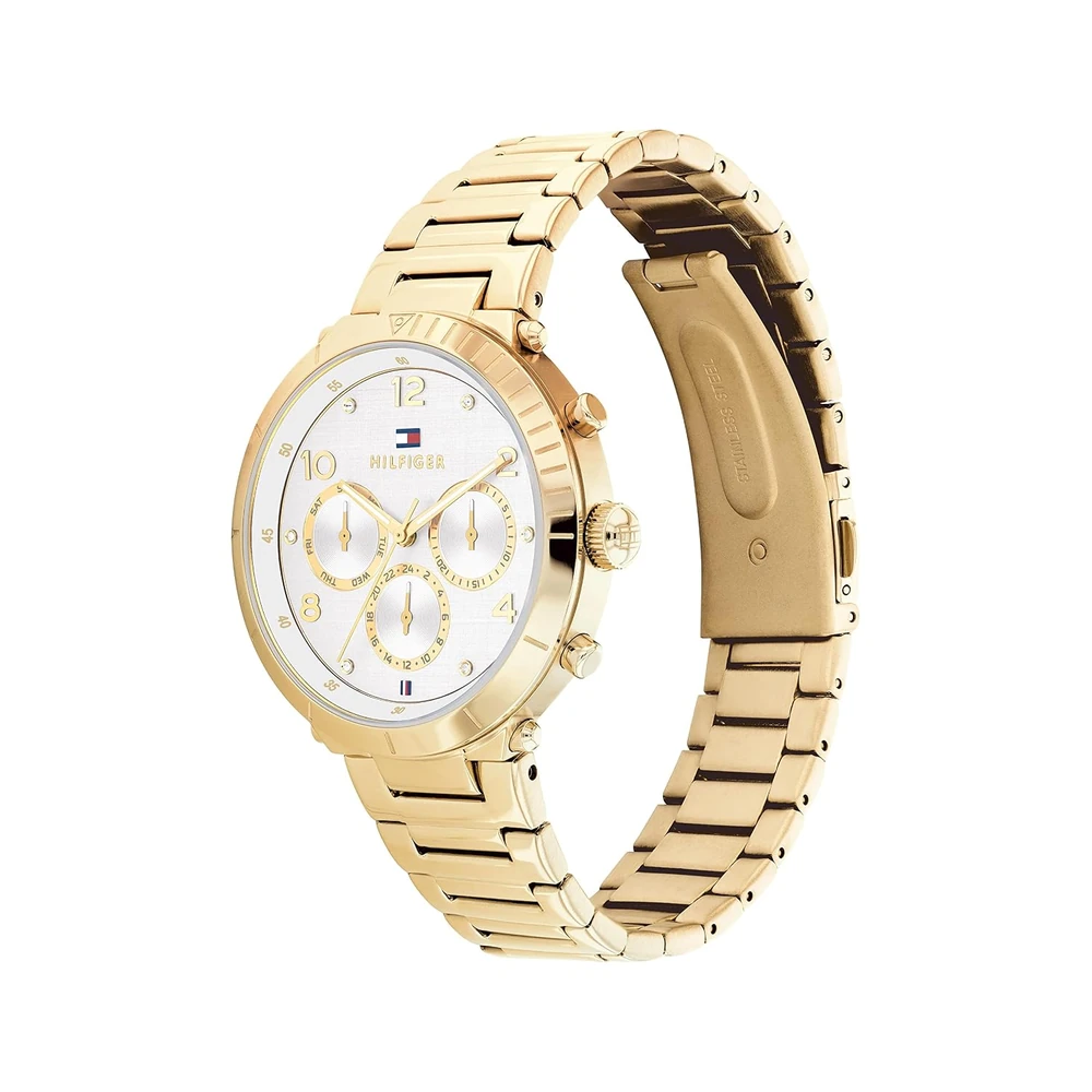 Tommy Hilfiger Silver White Dial Round Shaped Casual Women Watch_TH1782490W - Image 2