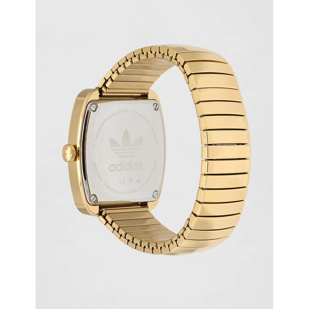 Adidas Originals Retro Wave One Unisex Gold-Tone 37 mm Dial Analog Watch - AOSY24024 - Image 3