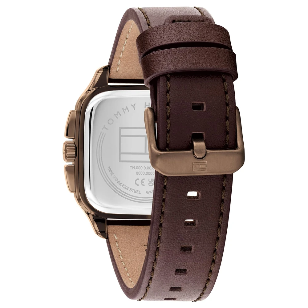 Tommy Hilfiger Herald Japanese Quartz Analog with Brown Dial Brown Leather Strap Watch for Men - TH1792221 - Image 3