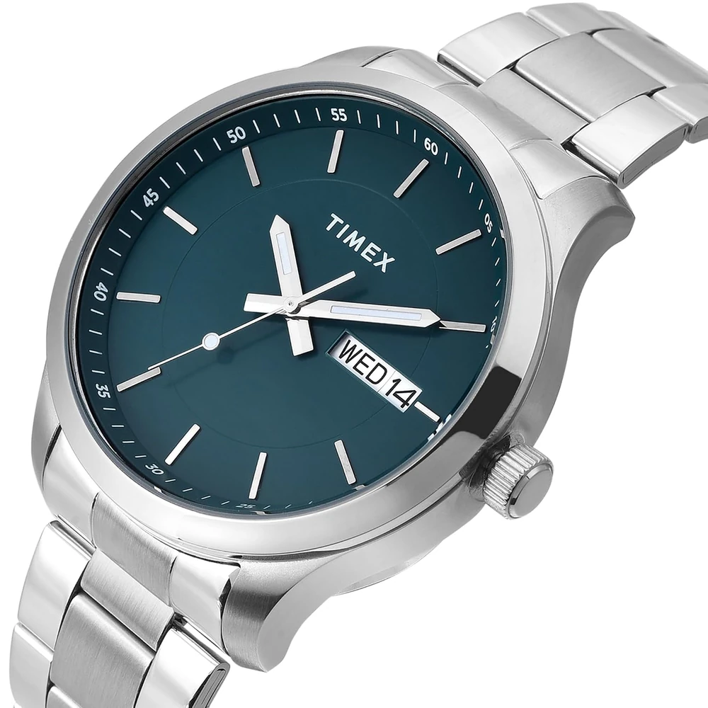 TIMEX Men Green Round Dial Analog Watch - TWEG20801 - Image 2