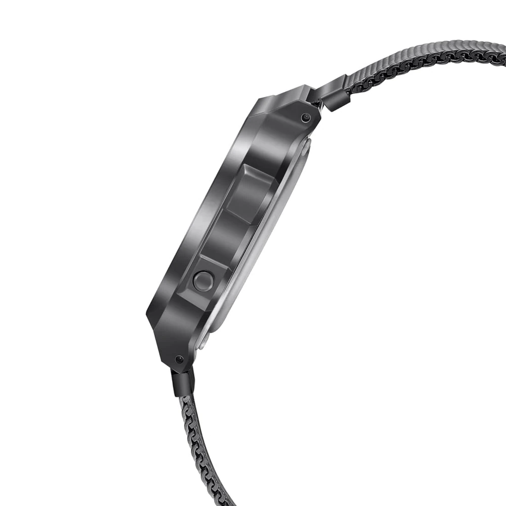 Casio Unisex Vintage A168WEMB-1BDF Black Digital Dial Silver Stainless Steel Band D259 - Image 2
