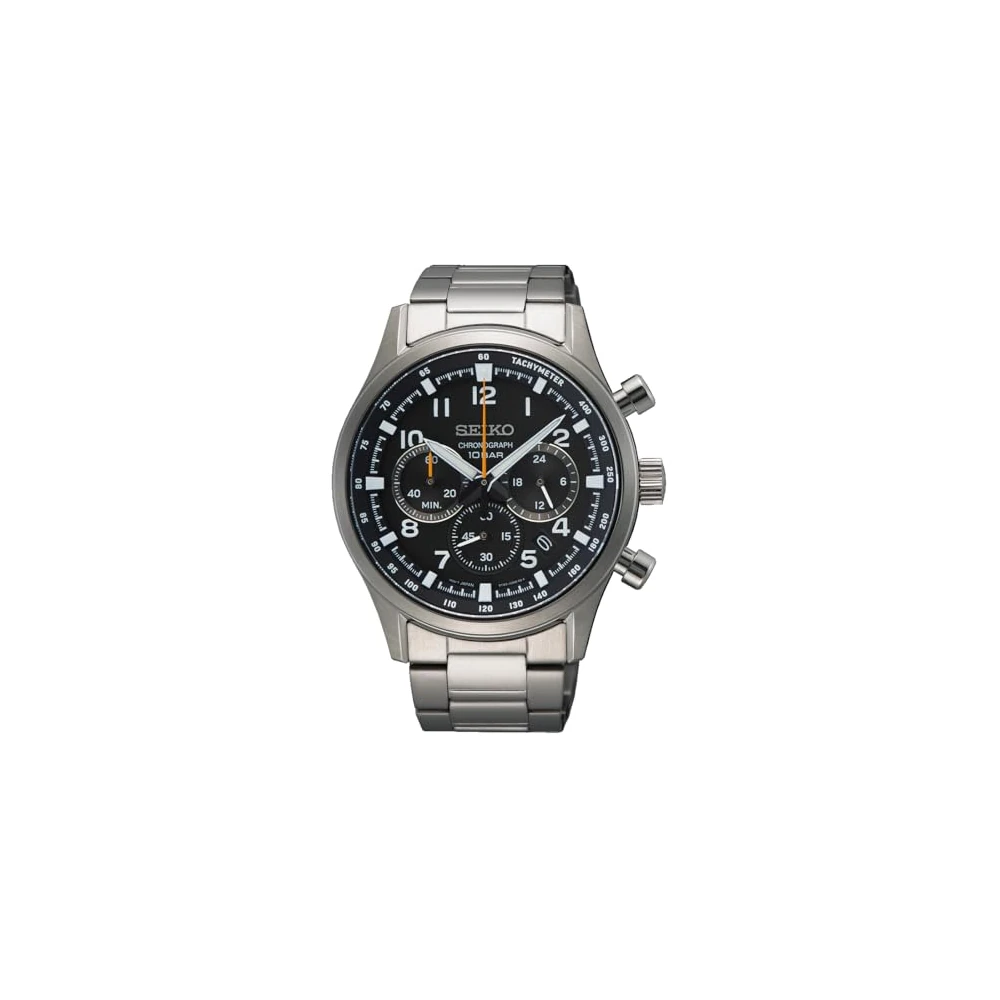 Seiko Men's Quartz Analog Watch with Stainless Steel Strap - Image 3