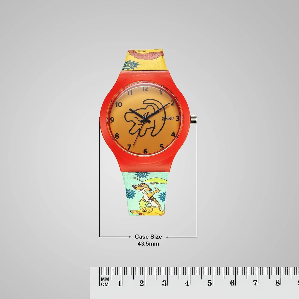 Zoop Disney Lion King Interchangable Watch Set with Yellow Dial & Multicoloured Strap for Girls Kids, from House of Titan - 16018PP04 - Image 3