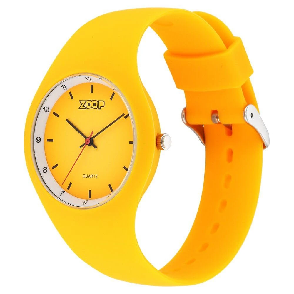 Zoop Analog Watch with Yellow Dial & Yellow Strap for Girls Kids, from House of Titan - 26031PP05W - Image 3