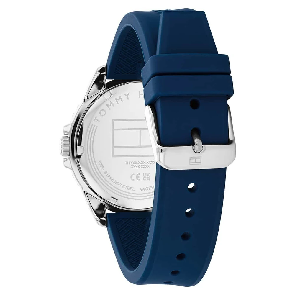Tommy Hilfiger Oceanic Quartz Analog with Blue Dial Blue Silicone Strap Watch for Men - TH1792200 - Image 3