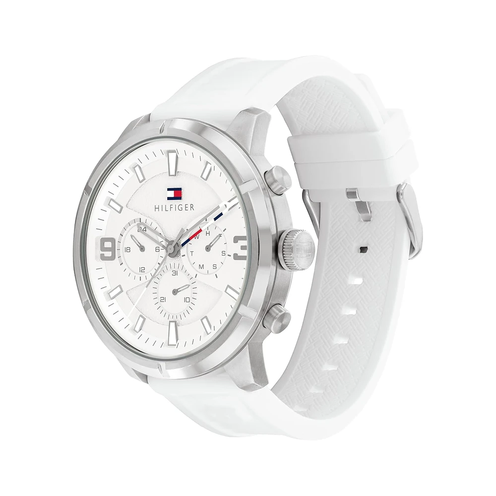 Tommy Hilfiger Silver Dial Quartz Analog with Date Watch for Men-TH1792072 - Image 2
