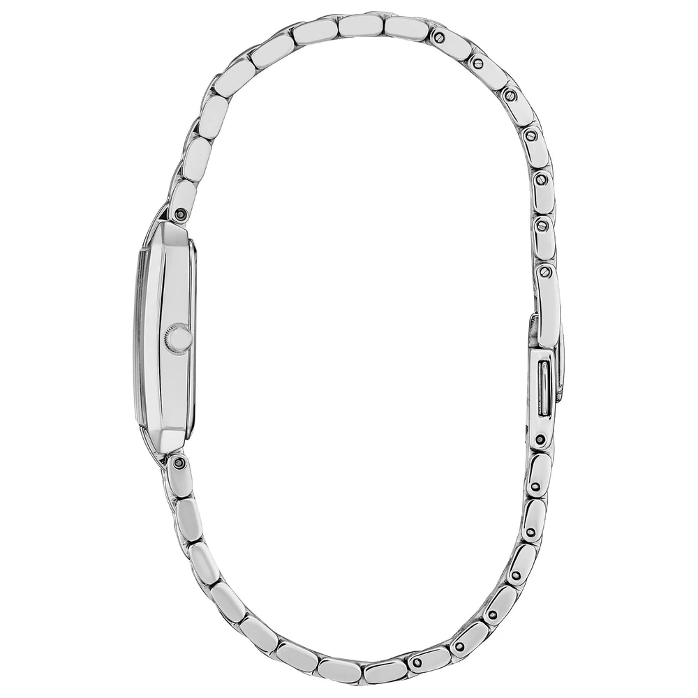 Citizen Ladies' Eco-Drive Classic Dress Corso Stainless Steel Rectangle Watch, 2-Hand, Jewelry Clasp - Image 2
