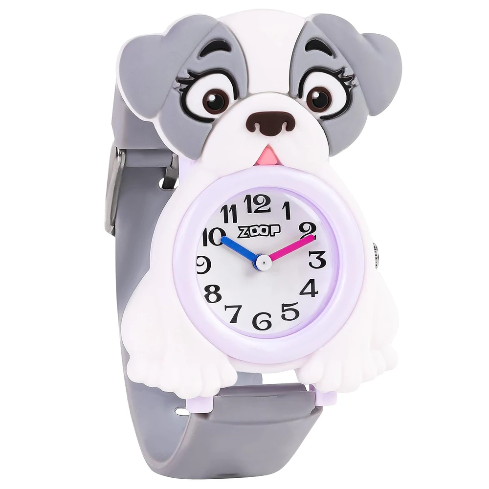 Zoop Analog Doggy Watch with White Dial & Grey Strap for Boys Girls Kids, from House of Titan - 26044PP01 - Image 2