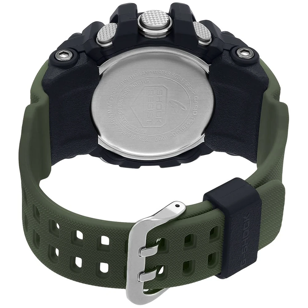 Casio G-Shock GG-1000-1A3DR Black Analog-Digital Dial Green Resin Strap Men's Watch Mud Resistant Shock Resistant G662 - Image 3
