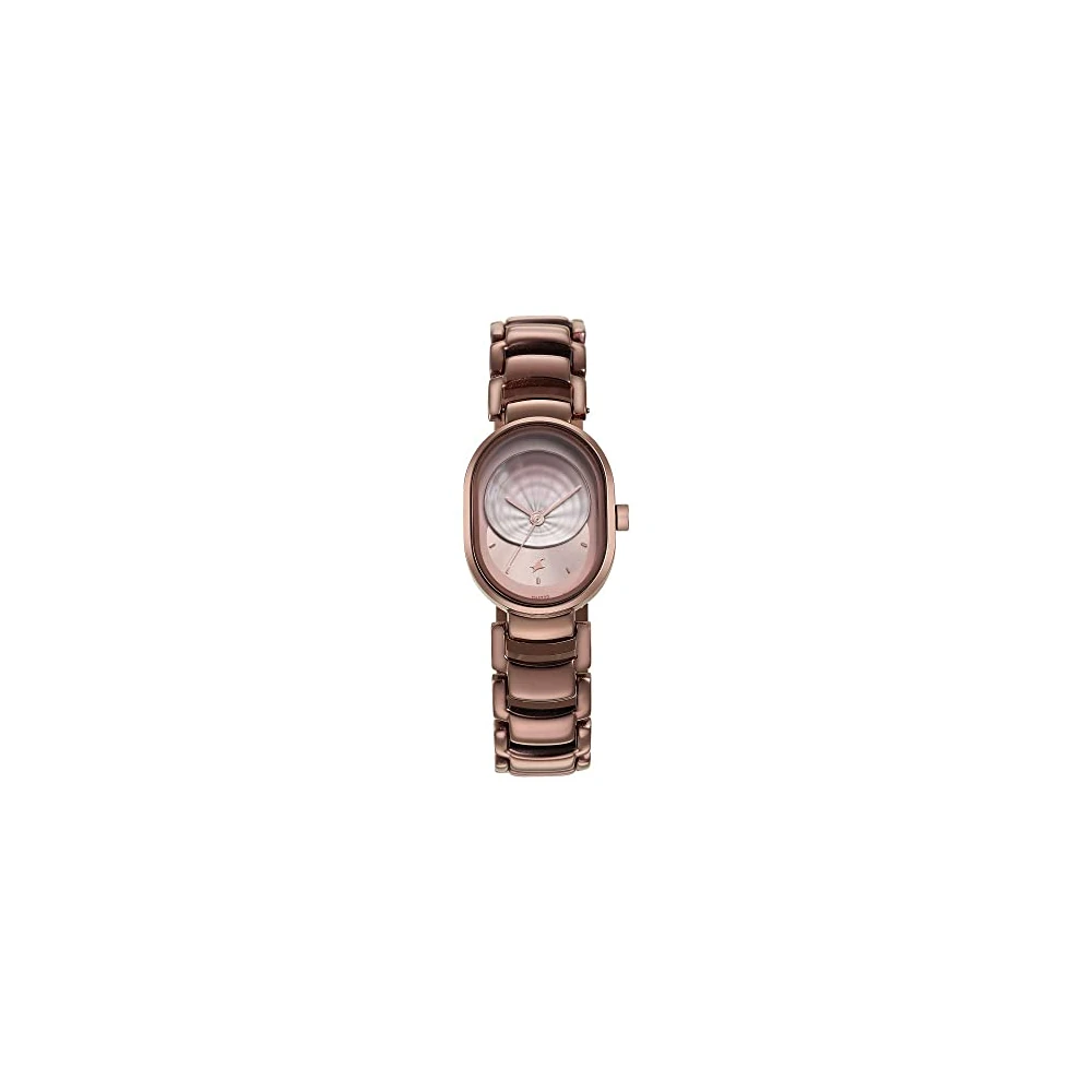 Fastrack Uptown Retreat Quartz Analog Brown Dial Brown Metal Strap Watch for Girls - NT6274QM01 - Image 2