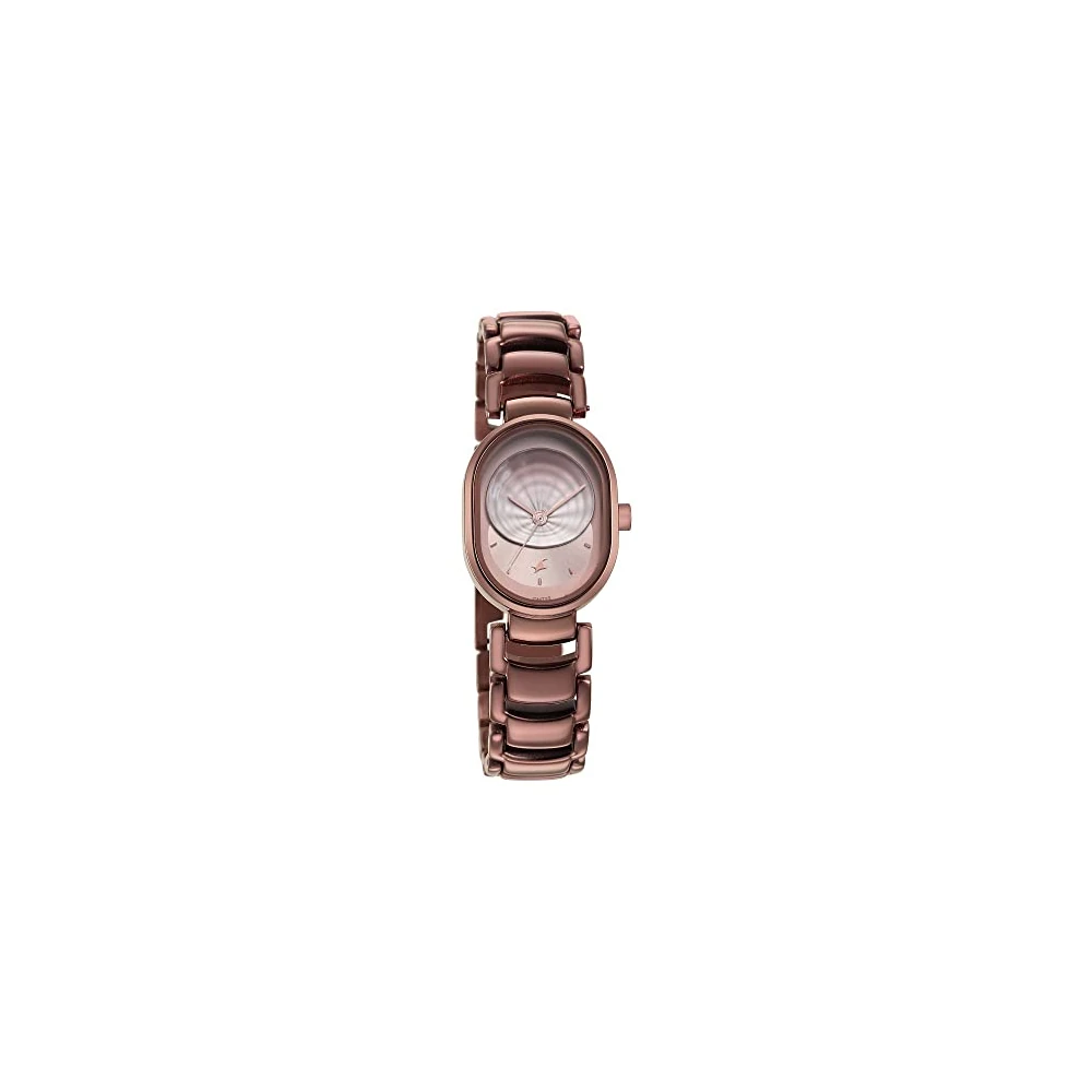 Fastrack Uptown Retreat Quartz Analog Brown Dial Brown Metal Strap Watch for Girls - NT6274QM01 - Image 3