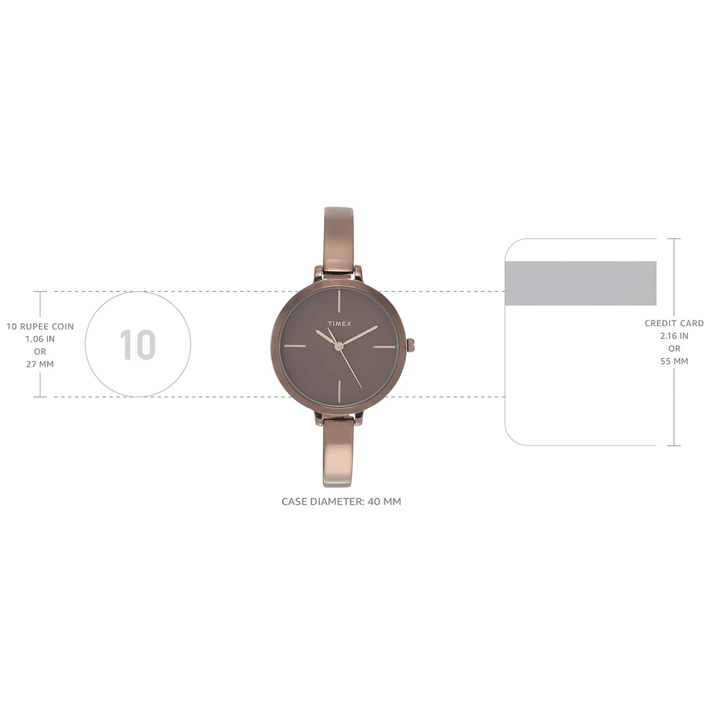 TIMEX Analog Watch for Women with Round Dial & Water Resistant Women's Wrist Watches - Image 3