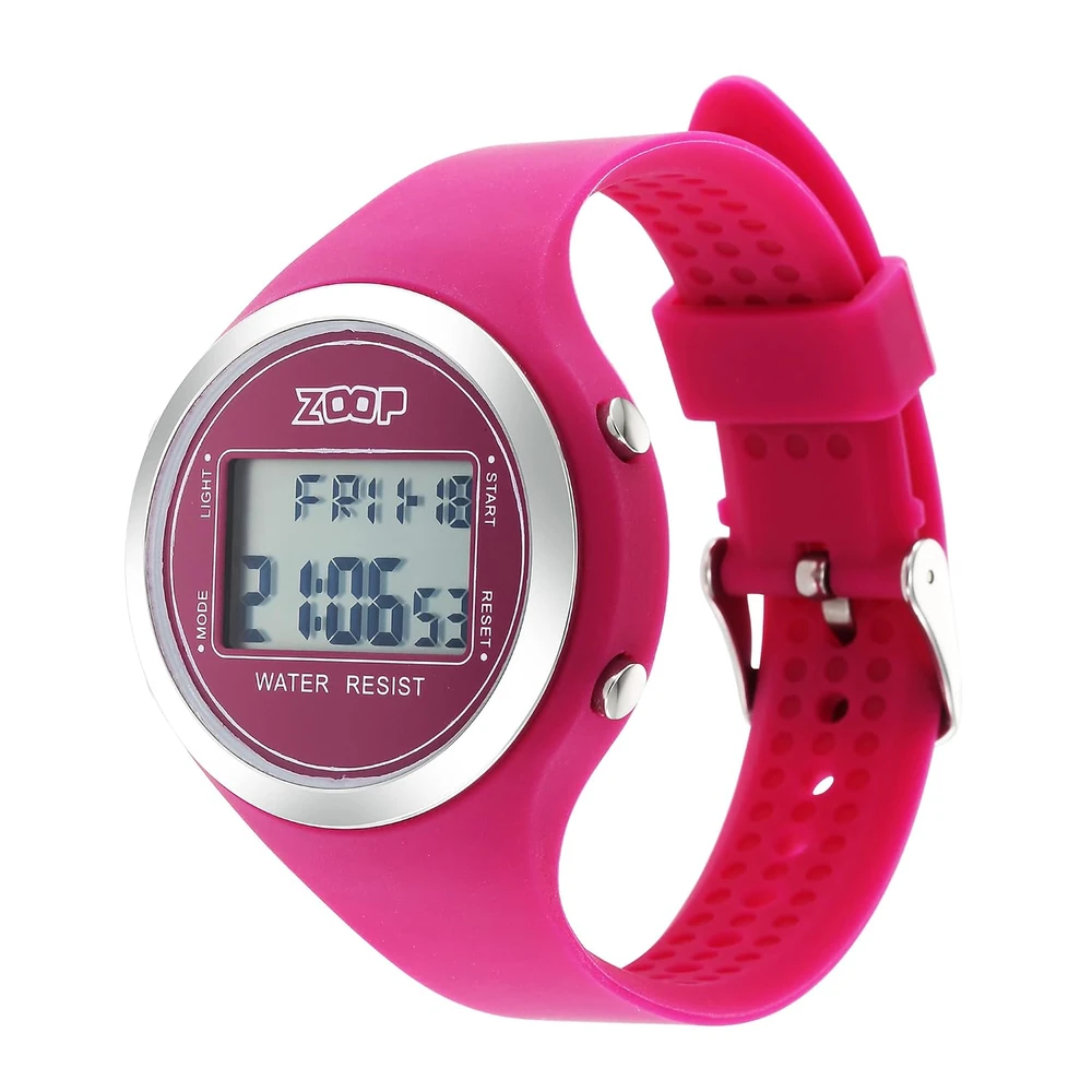 Zoop Unisex 40 x 38 x 9 mm Digitals Black Dial Silicone Digital Watch - 26024PP02W - Image 3