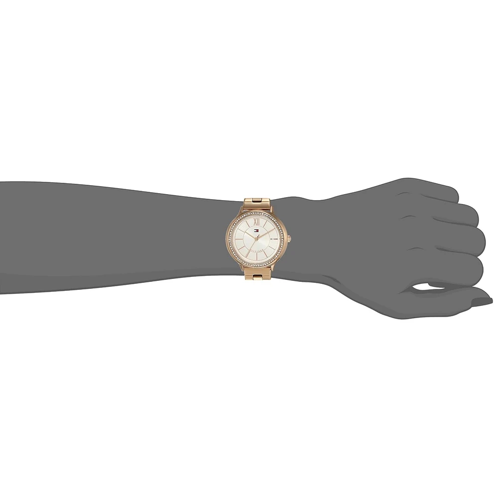 Tommy Hilfiger Quartz Analog Silver Dial Metal Strap Watch for Women-NETH1781861 - Image 2