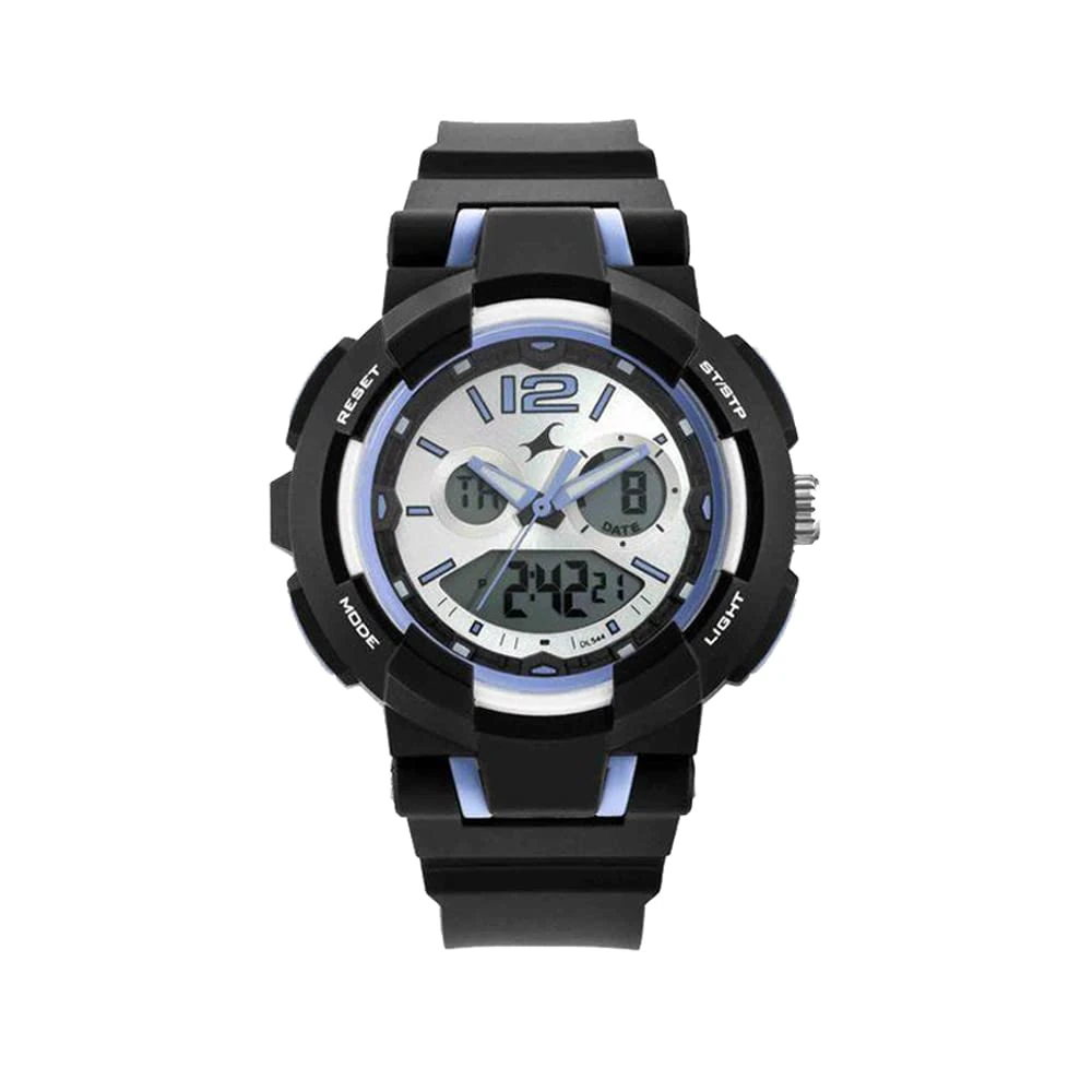 Fastrack Street Line Quartz Digital Analog Digital Off White Dial Off White Polyurethane Strap Watch for Girls - NR68016PP03 - Image 3