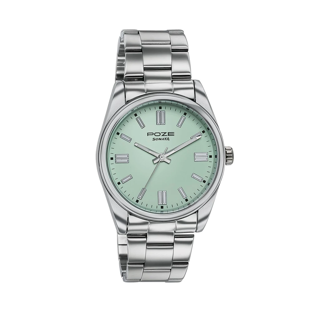 Sonata Poze 9 with Quartz Analog with Sheet Metal Strap Watch for Men - Image 3