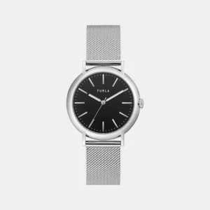 Heritage Unisex Quartz Black Dial Analog Stainless Steel Watch WW00023004L1
